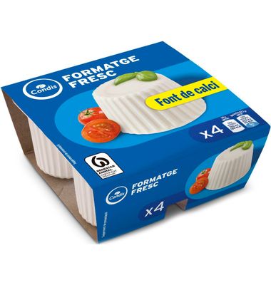 Queso Condis Fresco Pack 4 Unidades 250 G