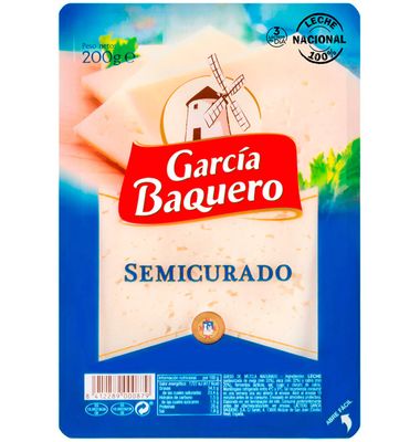 Queso García Baquero Lonchas Semi Curado 200 G