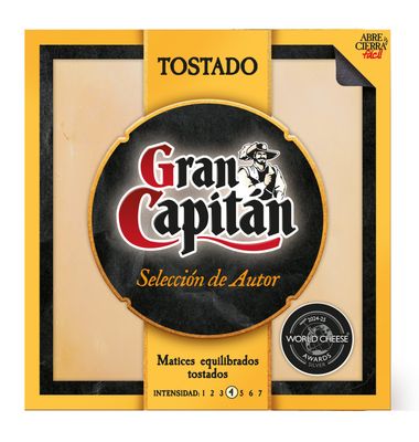 Queso viejo 12M tostado GRAN CAPITÁN, cuña 200 g