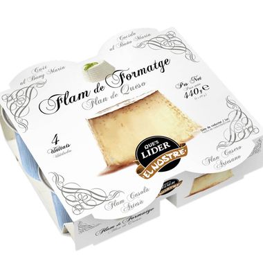 Flan Que'S Lider De Queso 4 Unidades