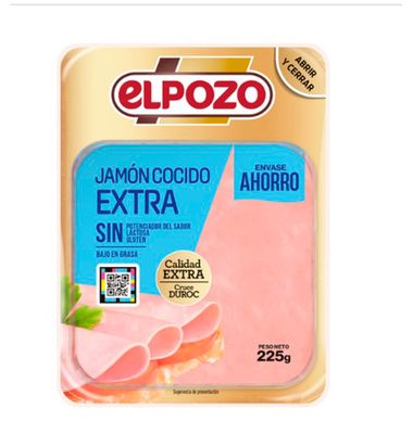 Jamón Elpozo Cocido 225 G