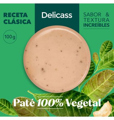 Paté vegetal DELICASS, blister 100 g
