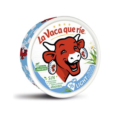 Queso light con semi LA VACA QUE RIE, 16 porciones, caja 250 g