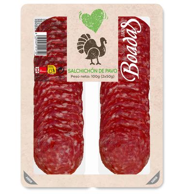 Salchichón Boadas Pavo 2X50 100 G