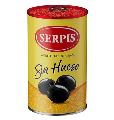 Aceituna negra sin hueso Serpis 130g