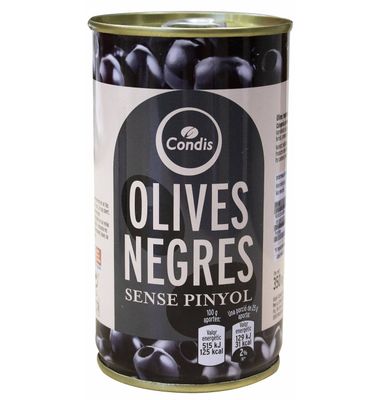 Aceitunas Condis Negras Sin Hueso 150 G