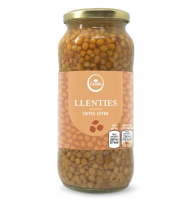 Lentejas Extra Condis Cocidas 400 G