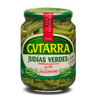 Judía verde en tiras corte juliana GUTARRA, frasco 350 G