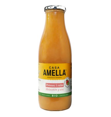 Zumo Bio Casa Amella Melocotón Uva 750 ml