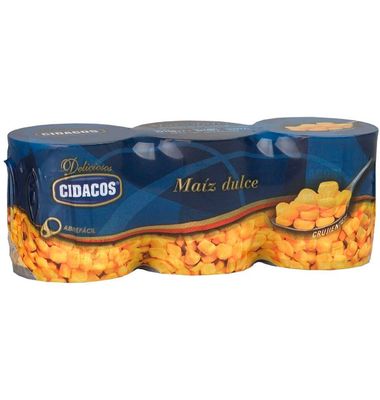 Maiz Dulce Cidacos Pack 3 Unidades X120Gr 360 G 3 x 120 gr
