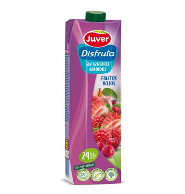 Disfruta Juver Sin Azúcar Frutos Rojos 1 L