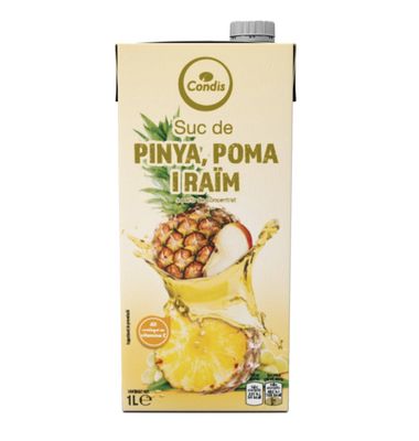Zumo Condis Piña-Manzana-Uva 1 L
