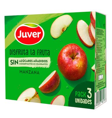 Disfruta Juver Manzana Sin Azúcar 3 Unidades