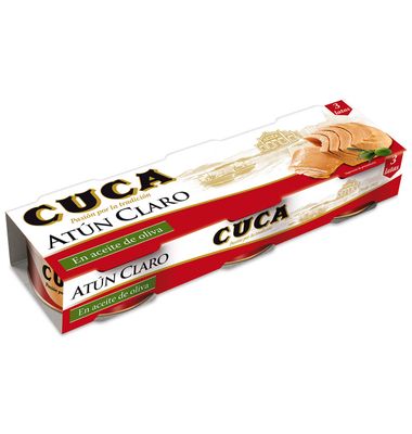 Atún claro Cuca Aceite Oliva 3 Unidades