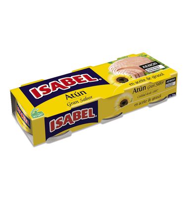 Atún Isabel En Aceite Vegetal 3 Unidades
