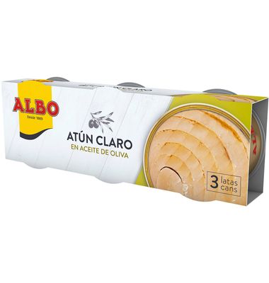 Atún claro Albo Aceite Oliva 67 g 3 Unidades 3 x 67 g