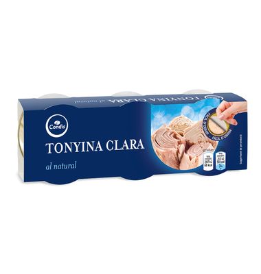 Atún claro Condis Natural 3 X 56 G