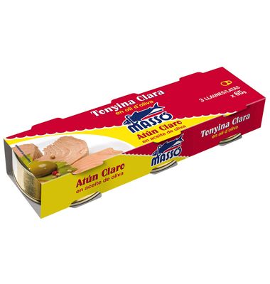 Atun claro Masso Aceite De Oliva 48 Grx 3 Unidades