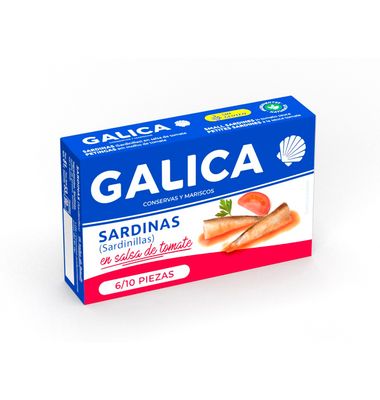 Sardinillas Galica Tomate 58 G