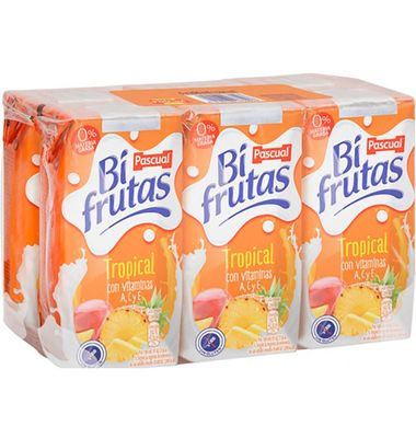 Bifrutas Pascual Tropical 6 Unidades