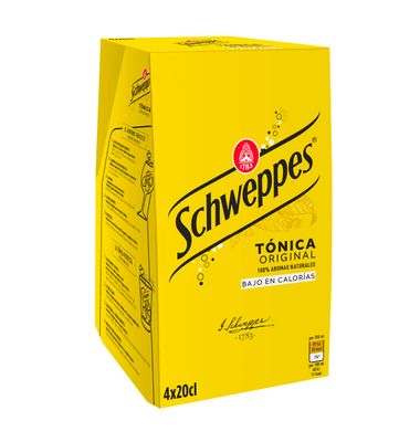 Tonica Schweppes Cristal Pack-4 80 cl
