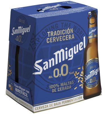 Cerveza San Miguel 0.0º 250 ml 6 Unidades 6 x 250 ml