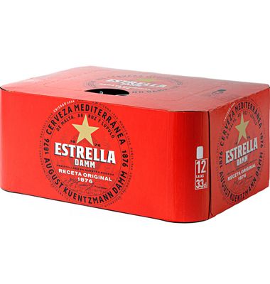 Cerveza Estrella Damm 33 cl Lata 12 Unidades 12 x 33 cl