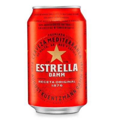 Cerveza Estrella Damm Lata 33 cl