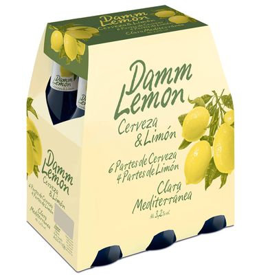 Cerveza Damm Lemon 25 cl. P 6 Unidades 6 x 25 cl