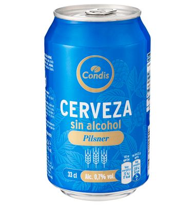 Cerveza Condis Sin Alcohol Lata 33 cl