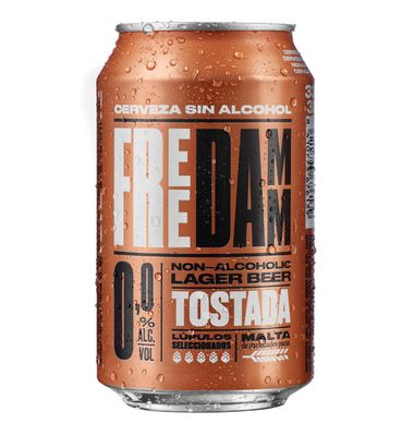 Cerveza Free Damm Tostada Lata 33 cl