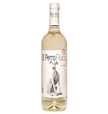Vino Blanco Verdejo D.O. Rueda EL PERRO FLACO, botella 75 cl