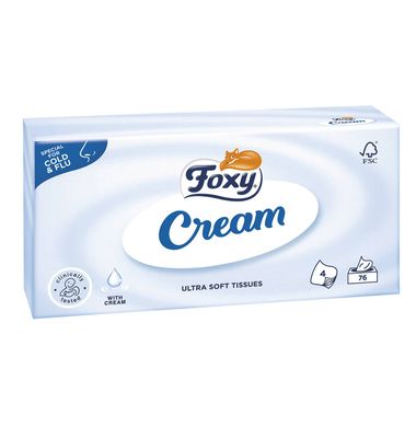 Pañuelos Foxy Cream 75 Unidades
