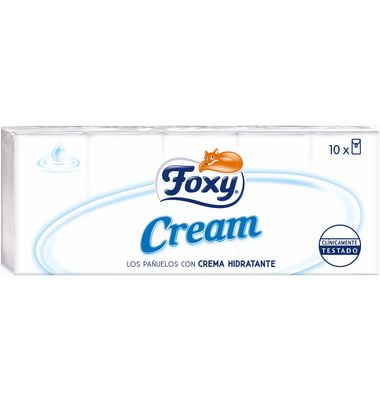 Pañuelo FOXY Cream, paquete 10 uds.