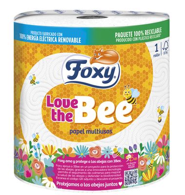 Papel De Cocina Jumbo Foxy Love The Bee 1 Unidad