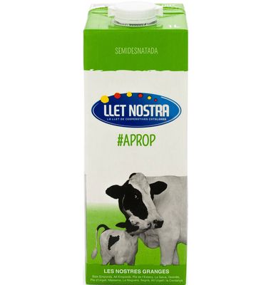Leche Llet Nostra Semi 1 L