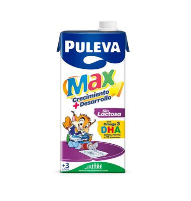 Bebida láctea sin lactosa PULEVA MAX CRECIMIENTO, brik 1 litro
