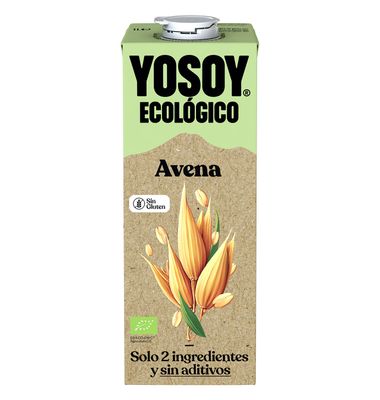 Bebida de avena eco YOSOY, brik 1 litro