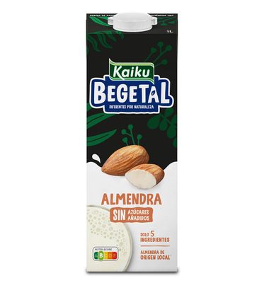 Bebida de almendras sin azúcar añadido KAIKU, brik 1 litro