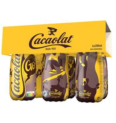 Batido Cacaolat Cacao Botella 6 Unidades
