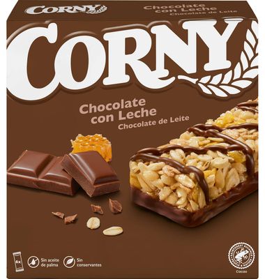 Barritas cereales chocolate Corny 6 unidades