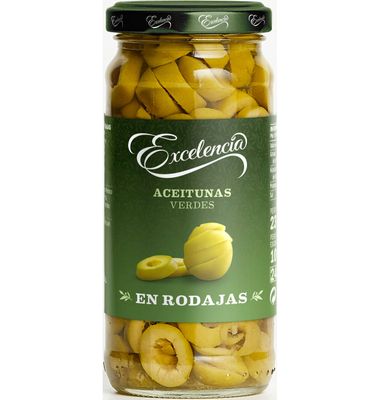 Aceitunas Excelencia Verde Rodajas 105 G