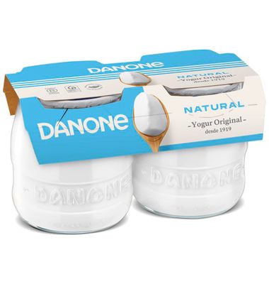 Yogur Danone pack 2 natural 2 unidades