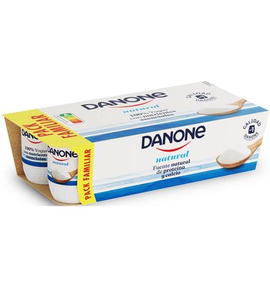 Yogur Danone pack 8 natural 8 unidades