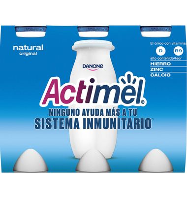 Actimel Danone Líquido Natural 6 Unidades
