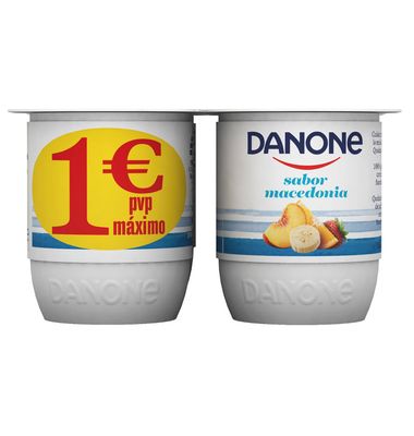 Yogur Danone pack 4 macedonia 4 unidades