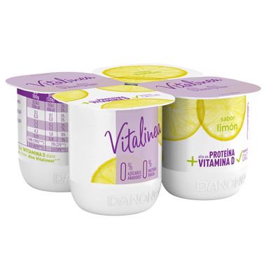 Vitalinea Danone Sabor Limón 4 Unidades