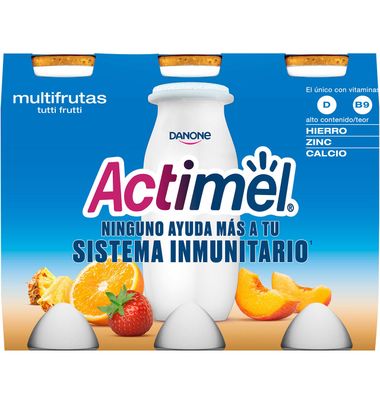 Actimel Danone Líquido Multifrutas 6 Unidades