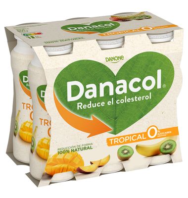 Danacol Danone Para Beber Sabor Tropical 6 Unidades