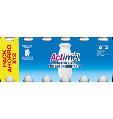 Actimel Danone Natural 12 Unidades